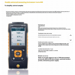Misuratore di Velocità del Vento Digitale Testo 440 con Grado di Protezione IP67, Temperatura Operativa -20°C +70°C, in Plastica ABS, Garanzia di 1 Anno - Product Image 4