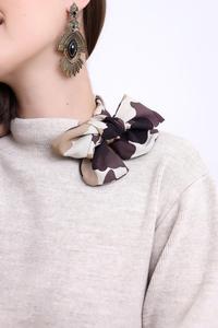 Fabricante de ropa de mujer Bufanda de manga larga Cuello Prendas de punto Suéter Otoño Invierno Nuevo estilo Prendas de punto Oportunidad al por mayor - Product Image 2