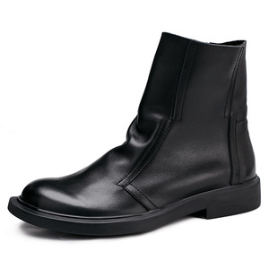 Chaussures Oxford en cuir de vachette pleine fleur avec talon amorti et design antidérapant, chaussures habillées pour hommes, chaussures en cuir - Product Image 1