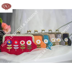 Cartera portátil con decoración floral bordada a mano personalizable para ocasiones formales Estilo vintage Tamaño personalizado - Product Image 2