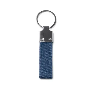 Portachiavi in Denim Personalizzato Viby e Moschettone, Gadget Promozionali Personalizzati - Product Image 2