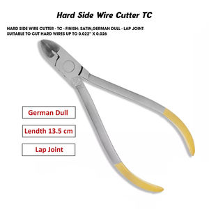 Alicates Cortadores de Alambre Duro Manuales de Acero Inoxidable para Odontología Profesional TC, Micro Pin, Ligadura, Corte Lateral Distal - Product Image 5