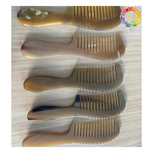 หวีเขาควายทำมือหวีฮอร์นหวีป้องกันไฟฟ้าสถิตย์ธรรมชาติสำหรับสุภาพสตรีหวีฮอร์นแฮนด์เมดหวีหวีหวีแปรงผม - Product Image 5