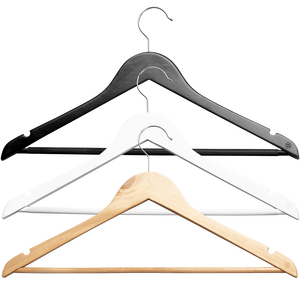 Best Quality Wooden Cloth Hangers with Smooth Polish & Heavy <b>Coats</b> Vintage-style Custom Wooden Hangers for Clothing Hangers - Product Image 3