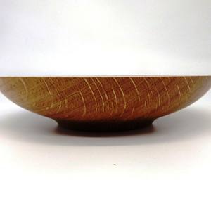 Bol rond peu profond en résine, blanc pur, brillant, lisse, fait à la main, vaisselle décorative pour la table de cuisine, origine indienne - Product Image 3