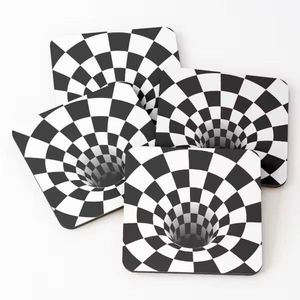 Juego de 4 posavasos decorativos, alfombrillas y almohadillas de Material de madera para tazas de té, café, tazas, latas, barra, vasos, vasos de agua - Product Image 2
