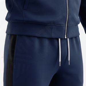 ชุดวอร์ม OEM เสื้อฮู้ดดี้ ชุดกีฬาผู้ชาย แบบสลิมฟิต สวมใส่สบาย ชุดออกกำลังกาย ขายส่ง ชุดสองชิ้นเรียบๆ รับสกรีนโลโก้ - Product Image 5