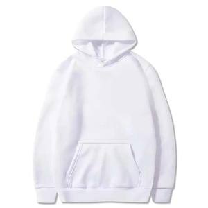 Chándales bordados para correr de manga larga de color para hombres Slim Fit 100% algodón grueso en blanco liso peso pesado personalización en blanco - Product Image 2