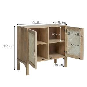 Aparador pequeño de madera de mango Indiana - Product Image 5