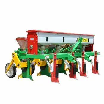 New Design Four (4) Row Corn Planter Multicrop Corn Seeder with Fertilizer Customised Green