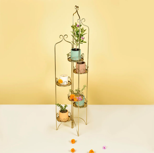 Support de jardinière décoratif fait main en métal design moderne décoration de jardin décoration d'intérieur - Product Image 5