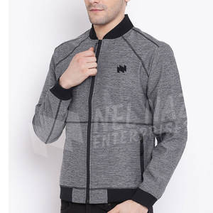 OEM personalizado de alta calidad de los hombres cálidos chaquetas Bomber tela de lona Stand Collar High Street precio razonable impreso bordado - Product Image 2