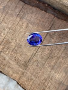 Tanzanite ovale de 4,97 carats, certifiée Super Naturelle, de couleur bleu royal riche, pierre taillée, couleur supérieure, zoïsite naturelle, pierres précieuses en vrac - Product Image 3