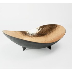 Luxury Round Hammered Aluminum Decorative Gold Plated Serving <b>Bowl</b> Customized Colour <b>Metal</b> Tabletop Round Chocolate Gift <b>Bowls</b> - Product Image 1