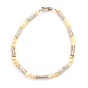 925 Sterling Silver Adjustable Bangle <b>Bracelet</b> with <b>White</b> Round Stone Perfect Gift for Women - Product Image 1