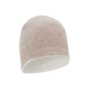 100% pure <b>cashmere</b> <b>beanie</b> winter hat rib design thick striped wholesale knitted support customize logo high quality - Product Image 4