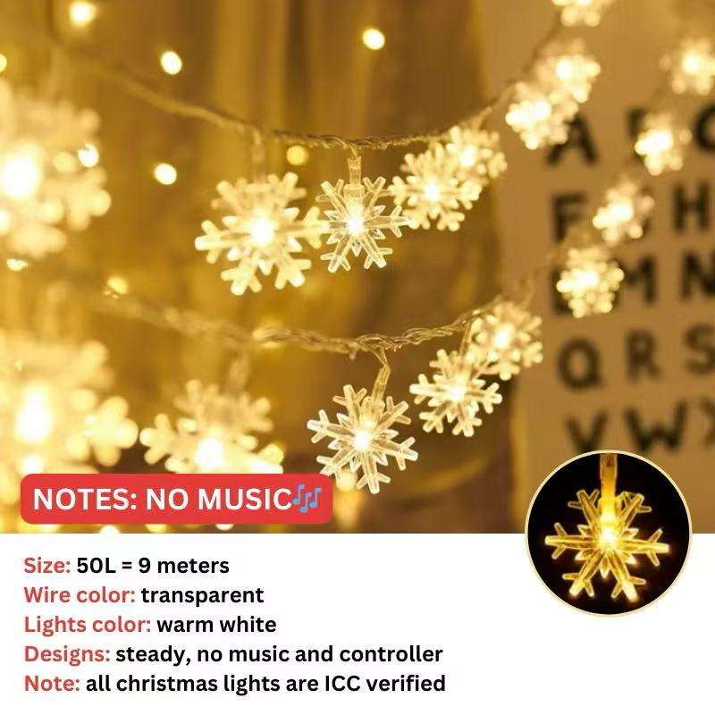 Flocons de neige/Blanc chaud