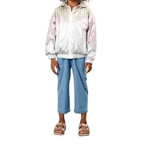 Chaqueta cortavientos impermeable brillante para niños Anorak ropa deportiva transpirable de secado rápido perfecta para primavera lluviosa - Product Image 5