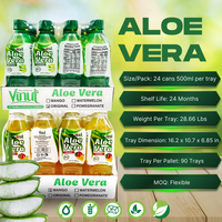 Jus d'aloe vera avec pulpe 1500 ml VINUT Vietnam - Prix de gros, échantillon gratuit, OEM/ODM