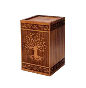 Urnas de Cremación de Madera Modernas para Adultos, Urnas Hechas a Mano para Hombre y Mujer, Urnas Decorativas - Product Image 3