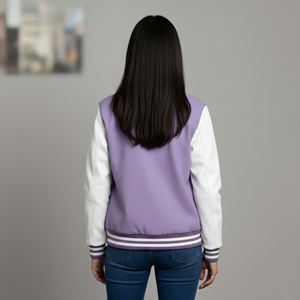 Chaquetas Varsity de Alta Calidad, Talla Grande, Casuales, de Algodón y Lana, Gruesas, Impermeables, Modernas y Transpirables, Estilo Béisbol - Product Image 3