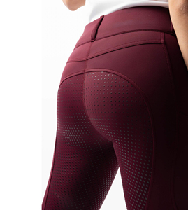 Pantalones de montar de ajuste flexible de alta calidad con Spandex y paneles de agarre reforzados con malla para mayor comodidad y estabilidad - Product Image 5