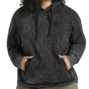 Nueva llegada 2025 Streetwear Sudadera con capucha de algodón Sun Faded Acid Wash Hoodie French Terry Blank Cropped Zip up Boxy Hoodie para hombres - Product Image 4
