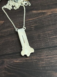 Collar de Plata de Ley Hecho a Mano con Turquesa Algodón de Azúcar, Joyería Nizhoni Auténtica, Certificado IGI, Chapado en Oro de 18K, Lujo - Product Image 3