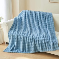 Manta Térmica Tejida 100% Poliéster, Antiácaros, 440 g/m², Estilo Animal, Ropa de Cama de Invierno, Personalizable, Multiusos