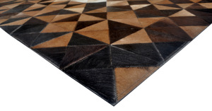 Alfombra Moderna Hecha a Mano de Cuero Vacuno con Diseño de Rayas, Alfombra de Pelo Largo para Hogar y Hoteles, Lavable, Gran Venta - Product Image 3