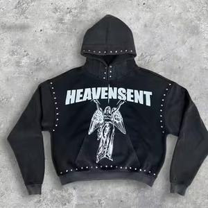 Hombres Fleece 500 GSM Heavyweight Chándal Streetwear Fabricante Oversized Zip up Hoodie y Jogger Pantalones de chándal Set Sweatsuits - Product Image 3