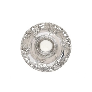 Assiette de service en copeaux métalliques Bol à trempette en aluminium poli fini pour collations et biscuits Bol de service Vaisselle Assiette à salade - Product Image 4