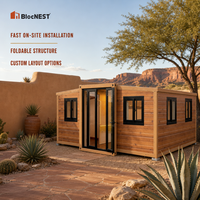 BlocNEST Maison Conteneur Moderne Extensible Kit de Maison Modulaire Préfabriquée pour Résidence Familiale, Camping et Vacances