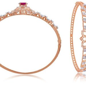 Bracelet en diamant de forme ronde « Vague céleste » à prix de gros – Bijou élégant et luxueux pour femme - Product Image 2