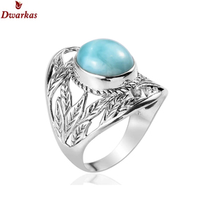 แหวนพลอยอัญมณีสำหรับผู้หญิงแหวนลาริมาร์ธรรมชาติทำจากเงินสเตอร์ลิง925สำหรับผู้หญิงเครื่องประดับชั้นดีจากซัพพลายเออร์ชั้นนำ - Product Image 6