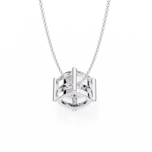 Colgante de Diamante Cultivado en Laboratorio de Oro de 18K, Unisex, para Compromiso o Boda, Chapado en Rodio, Certificado IGI, Lujoso, Elegante, Corte Brillante Premium - Product Image 5