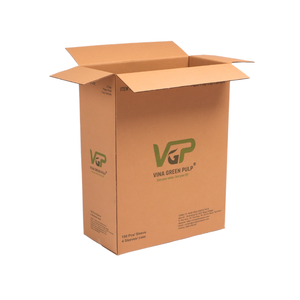 S varios tamaños logotipo impresión papel corrugado embalaje de cartón al por mayor de Vietnam proveedor con logotipo adhesivo personalizado - Product Image 4