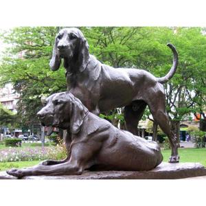Juego de 2 Esculturas de Perros de Bronce, Otros Artículos de Decoración para el Hogar, Estatua de Perro Antigua, Precio de Fábrica - Product Image 1