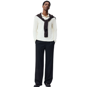 Sudadera Personalizada de Manga Larga para Hombre, Cuello Polo, Estilo Pullover, Bordado Estampado, Ropa Urbana, Ajuste Holgado, Informal, Cómoda, OEM/ODM - Product Image 3