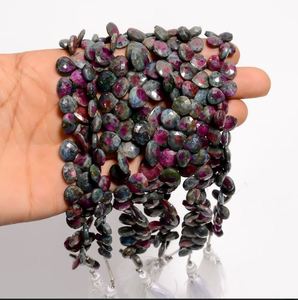 Piedra Natural rubí zoisita forma de corazón joyería de moda y piedras preciosas sueltas cuentas al por mayor para la fabricación de diseño DIY - Product Image 1