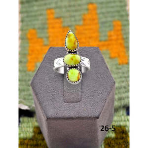 Anillo Ajustable de Plata de Ley con Turquesa Palomino de Inspiración Suroeste, Estilo Romántico, Engaste de Bisel, Oro Rosa y Rodio, Regalo - Product Image 5
