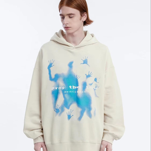 Sudadera con capucha con estampado personalizado Vintage para mujer, ropa de calle informal de manga larga de gran tamaño, con capucha, invierno, poliéster/algodón - Product Image 6