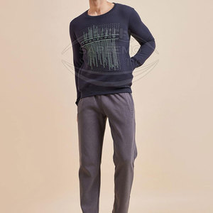 Sweat-shirt d'hiver pour homme en polaire uni, coupe décontractée, décontracté, pour le week-end et la rue, écologique, respirant, mélange polyester/coton - Product Image 3