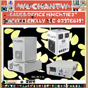 Máquina de Chispas Frías Portátil de Alta Potencia 1500W Topflashstar de Aluminio, Efecto Eléctrico para Escenario, Iluminación de Escenario - Product Image 3