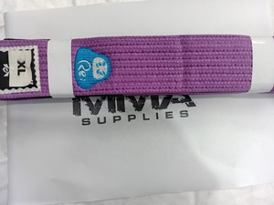 Nuevo Cinturón Morado Vintage de Moda para MMA con Logotipo de Proveedor, Longitud Ajustable, Hebilla de Aleación de Zinc, Impresión por Transferencia Térmica - Product Image 5