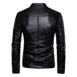 Chaqueta de cuero superventas chaqueta de cuero para hombre precio al por mayor chaqueta de cuero Pu para hombre moda último estilo 2025 - Product Image 3