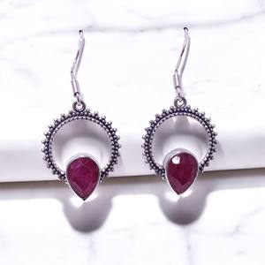 Boucles d'oreilles en argent sterling massif 925 Design incroyable Boucles d'oreilles fines en argent Prix de gros Poids des bijoux: 3.9 grammes - Product Image 4