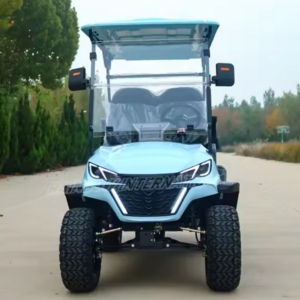 Carro de golf de 4 plazas personalizado con batería de litio de 72V y motor de CA, nuevo producto, herramienta lista para girar - Product Image 1