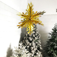 Décoration suspendue étoile flocon de neige de Noël, ornement étoile en aluminium pour fête de Noël, Nouvel An, plafond, fenêtre, décoration de maternelle