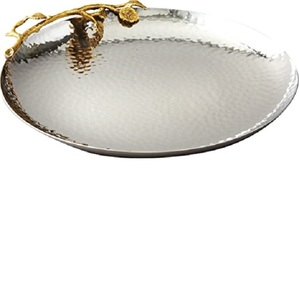 ถาดโลหะเสิร์ฟอาหาร,ถาดเสิร์ฟอาหารรูปใบไม้ขนาดเล็กตกแต่งถาดเสิร์ฟอาหาร - Product Image 2